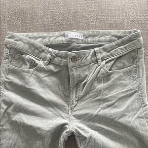 LOFT Gray curvy Skinny corduroys